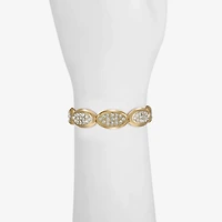 Liz Claiborne Pave Womens Glass Oval Stretch Bracelet