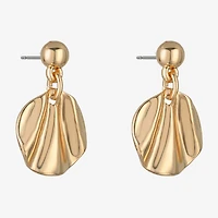 Liz Claiborne Textured Double Womens Drop Earrings