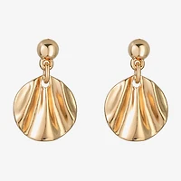 Liz Claiborne Textured Double Womens Drop Earrings