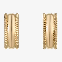 Liz Claiborne Huggie Womens 22mm Hypoallergenic Hoop Earrings
