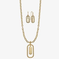 Liz Claiborne Orbital Pendant Necklace & Drop Earring Womens 2-pc. Jewelry Set