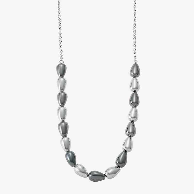Liz Claiborne Two Tone Beaded Womens Inch Collar Necklace