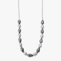 Liz Claiborne Two Tone Beaded Womens Inch Collar Necklace