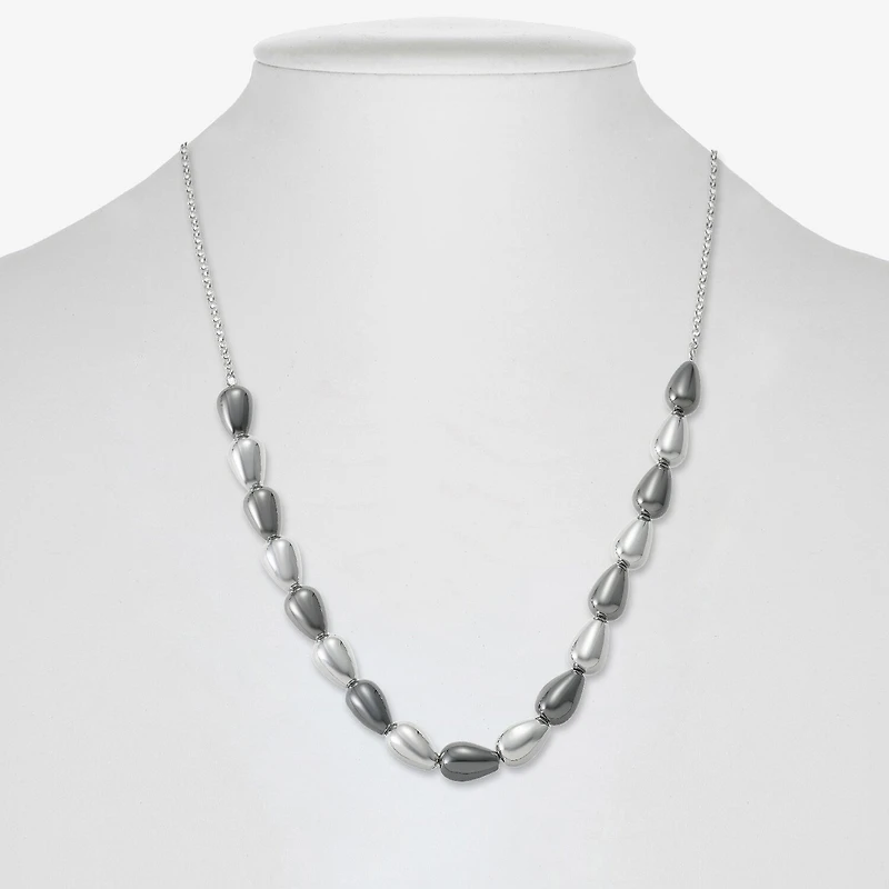 Liz Claiborne Two Tone Beaded Womens Inch Collar Necklace