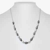 Liz Claiborne Two Tone Beaded Womens Inch Collar Necklace