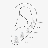 ( E-F/ Si1-Si2 ) 1/2 CT. T.W. Lab-Grown Diamond 10K Gold 5.4mm Pear Stud Earrings