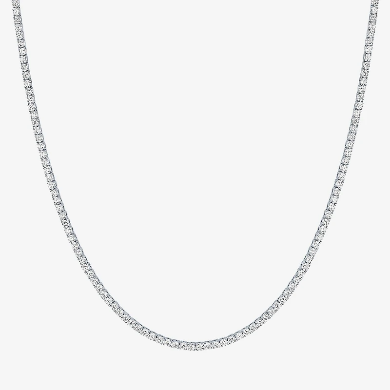 Diamond Addiction (G-H / Si2-I1) Womens 5 CT.T.W. White Diamond Sterling Silver 17 Inch Tennis Necklace in Sterling Silver