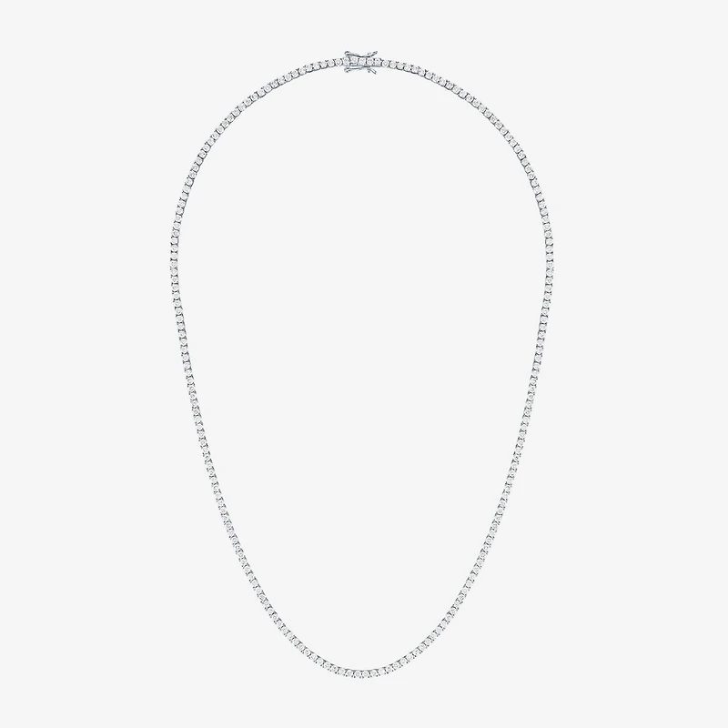 Diamond Addiction (G-H / Si2-I1) Womens 5 CT.T.W. White Diamond Sterling Silver 17 Inch Tennis Necklace in Sterling Silver