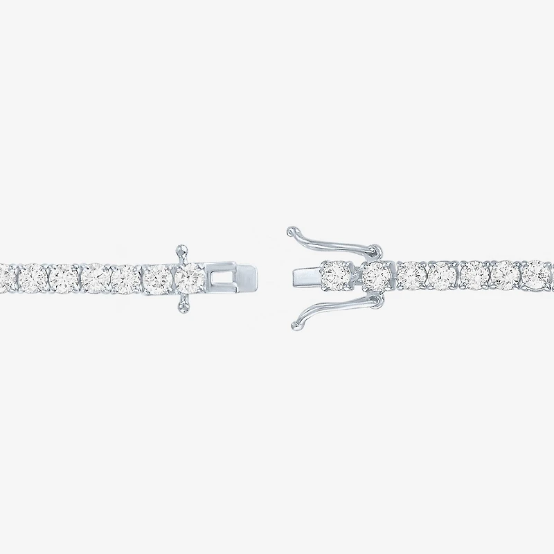 Diamond Addiction G-H, Si2-I1 Womens 5 CT. T.W. Lab Grown White Diamond Sterling Silver Round 7.25 Inch Tennis Bracelet