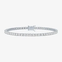 Diamond Addiction G-H, Si2-I1 Womens 5 CT. T.W. Lab Grown White Diamond Sterling Silver Round 7.25 Inch Tennis Bracelet