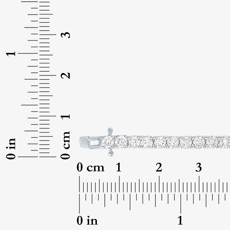 Diamond Addiction G-H, Si2-I1 Womens 5 CT. T.W. Lab Grown White Diamond Sterling Silver Round 7.25 Inch Tennis Bracelet