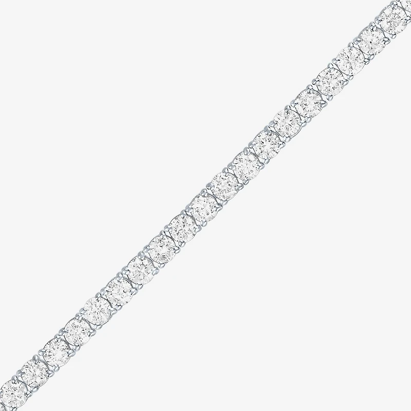 Diamond Addiction G-H, Si2-I1 Womens 5 CT. T.W. Lab Grown White Diamond Sterling Silver Round 7.25 Inch Tennis Bracelet