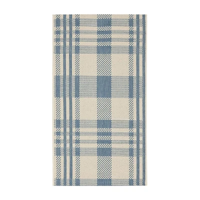 Safavieh Courtyard Collection Cori Plaid Indoor/Outdoor Area Rug