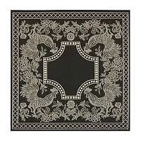 Safavieh Courtyard Collection Kestrel Oriental Indoor/Outdoor Square Area Rug