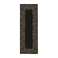 Safavieh Courtyard Collection Kiaran Floral Indoor/Outdoor Runner Rug