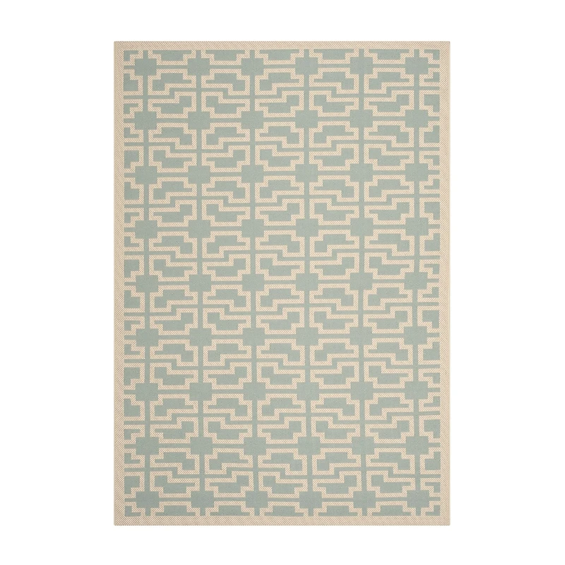 Safavieh Courtyard Collection Eddie Geometric Indoor/Outdoor Area Rug