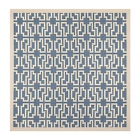 Safavieh Courtyard Collection Eddie Geometric Indoor/Outdoor Square Area Rug