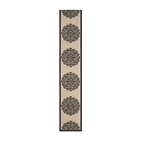 Safavieh Courtyard Collection Kimberly Oriental Indoor/Outdoor Runner Rug