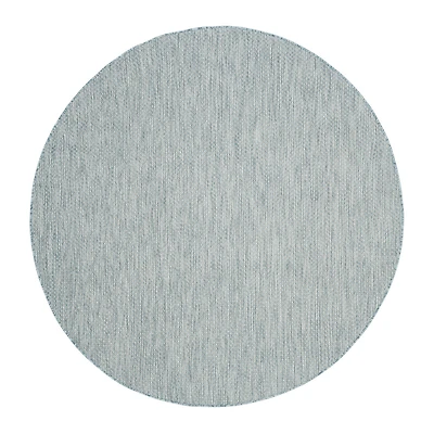 Safavieh Courtyard Collection Flora Geometric Indoor/Outdoor Round Area Rug
