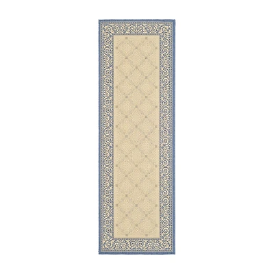 Safavieh Courtyard Collection Frona Oriental Indoor/Outdoor Runner Rug