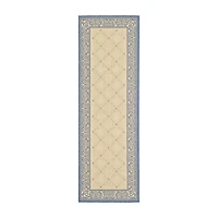 Safavieh Courtyard Collection Frona Oriental Indoor/Outdoor Runner Rug
