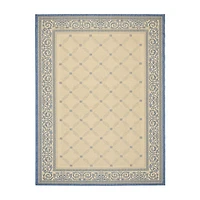 Safavieh Courtyard Collection Frona Oriental Indoor/Outdoor Square Area Rug