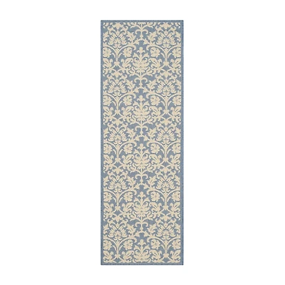 Safavieh Courtyard Collection Lyla Floral Indoor/Outdoor Runner Rug