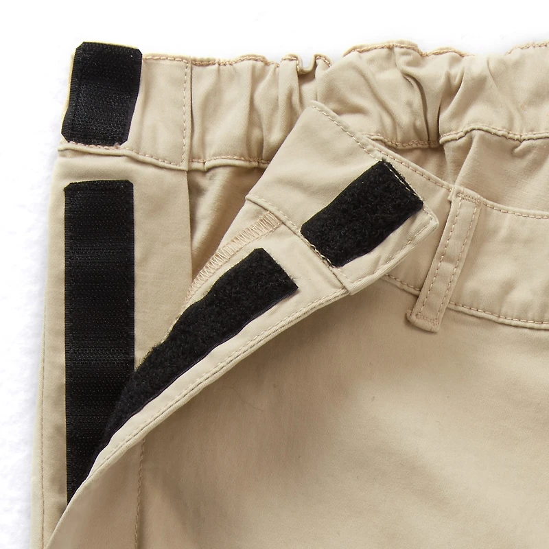 St. John's Bay Seated Chino Mens Adaptive Adjustable Features Easy-on + Easy-off Regular Fit Flat Front Pant