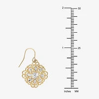 Womens 10K Gold Chandelier Earrings