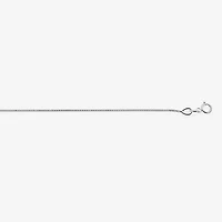14K White Gold .75mm 16-24" Box Chain