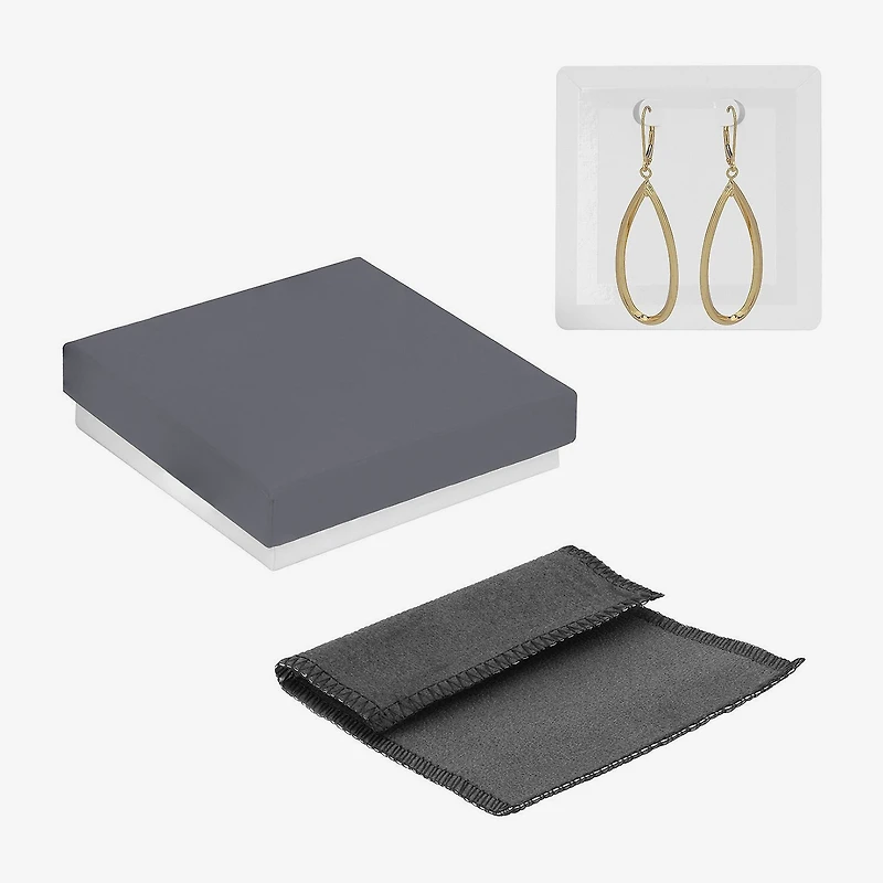 Made in Italy Womens 14K Gold Drop Earrings