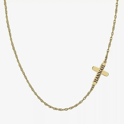 Personalized Name Cross Necklace