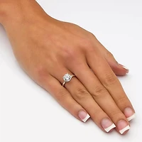 DiamonArt® Womens CT. T.W. White Cubic Zirconia 10K Gold Engagement Ring