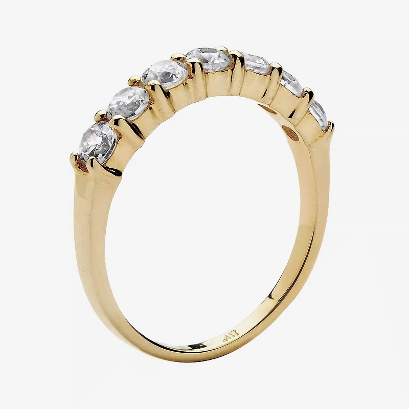DiamonArt® 2MM 3/4 CT. T.W. White Cubic Zirconia 10K Gold Band