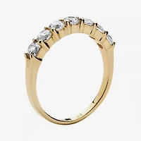 DiamonArt® 2MM 3/4 CT. T.W. White Cubic Zirconia 10K Gold Band