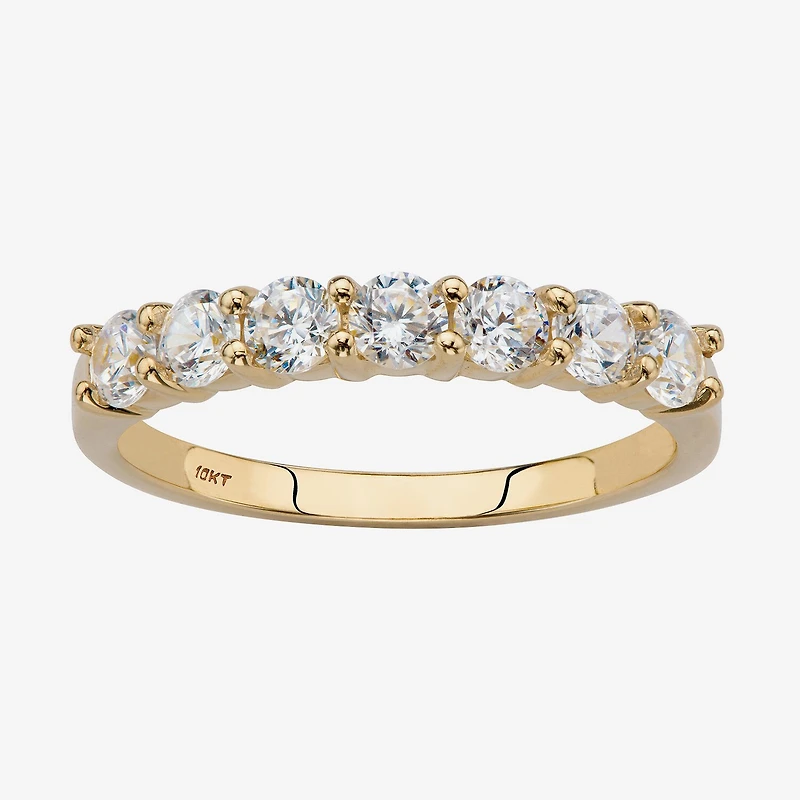 DiamonArt® 2MM 3/4 CT. T.W. White Cubic Zirconia 10K Gold Band