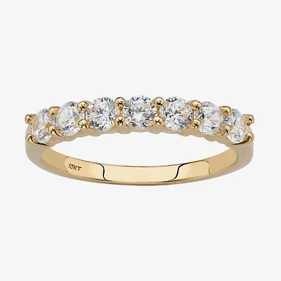 DiamonArt® 2MM 3/4 CT. T.W. White Cubic Zirconia 10K Gold Band