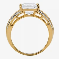 DiamonArt® Womens 2 3/4 CT. T.W. White Cubic Zirconia 10K Gold Engagement Ring