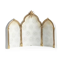 Roman 11.5" White And Gold 9-pc. Nativity Set