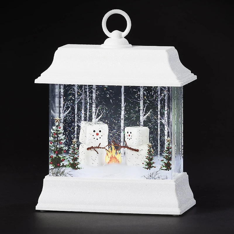 Roman 8.5" Led Swirl Marshmallows Christmas Tabletop Decor