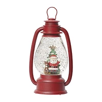 Roman 10" Led Swirl Rudolph Lantern Christmas Tabletop Decor