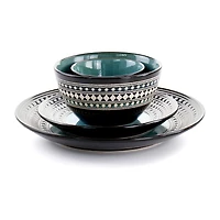 Elama 16-pc. Stoneware Dinnerware Set