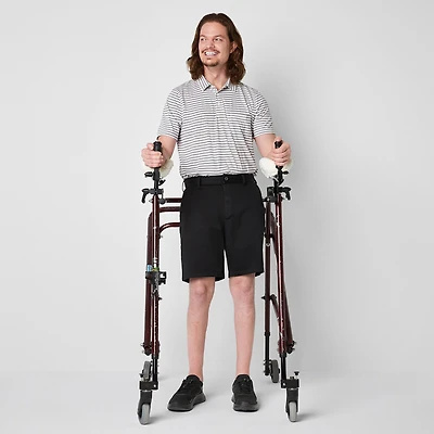 St. John's Bay Dexterity Mens 10" Adaptive STRETCH FABRIC Adjustable Features Easy-on + Easy-off Chino Short