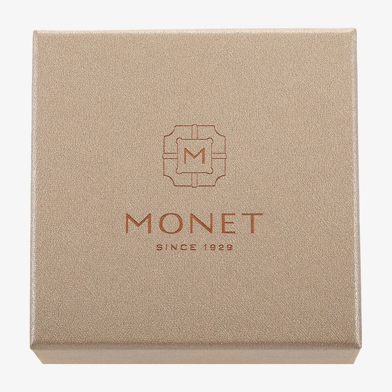Monet Jewelry Gold Tone Monarch Multi Color Glass Pin