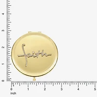 Monet Jewelry Gold Tone Faith Gold Tone Compact Mirror