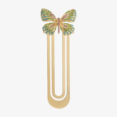 Monet Jewelry Gold Tone Multi Butterfly Bookmark