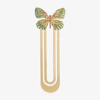 Monet Jewelry Gold Tone Multi Butterfly Bookmark