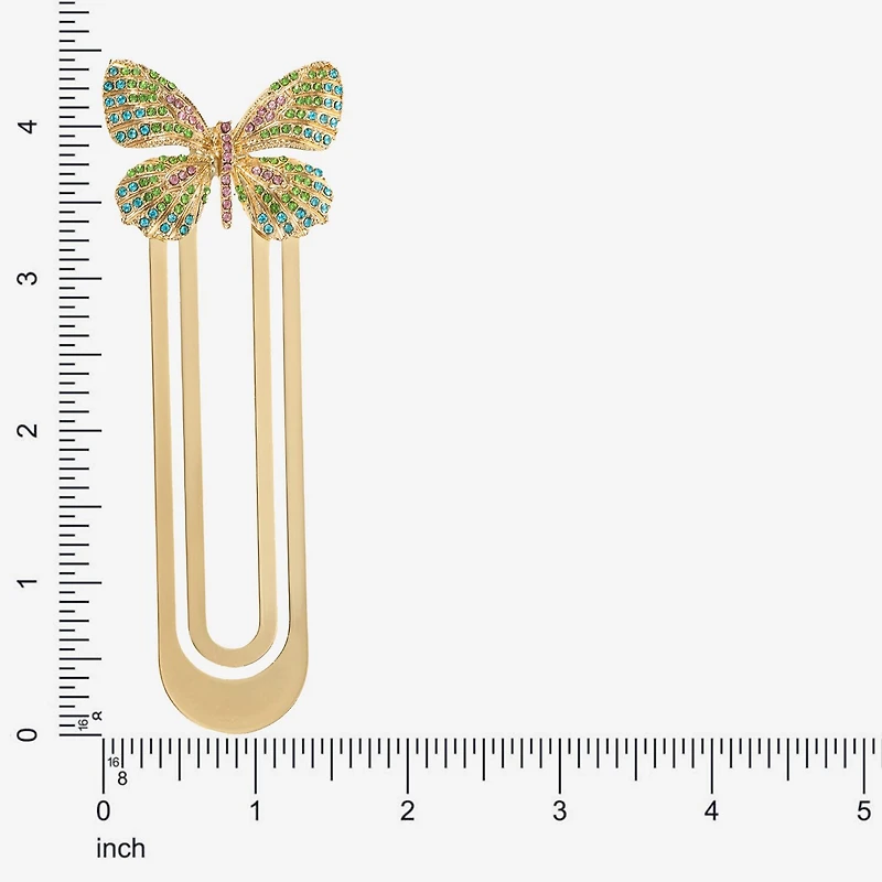 Monet Jewelry Gold Tone Multi Butterfly Bookmark