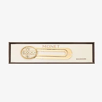 Monet Jewelry Gold Tone White Cross Bookmark