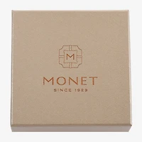 Monet Jewelry Grey Tone Filagree Gray Compact Mirror